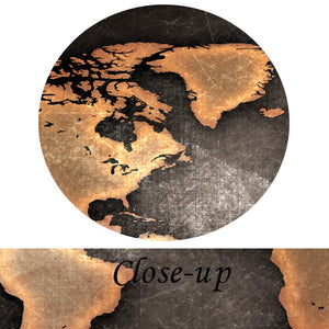 Retro World Map Canvas Print – 5 Piece Set