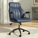 Leather Office Chair – Height Adjustable, Mid-Century Modern