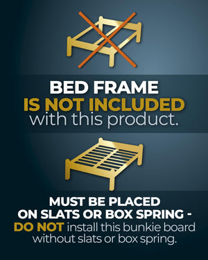 Slim Low-Profile Bunkie Board – Multi-Size Mattress Support