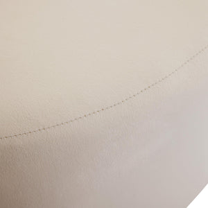 Round Velvet Ottoman Foot Stool – 30" Upholstered Pouf