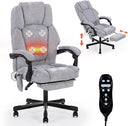 Reclining Massage Office Chair with Heat & Footrest – 400 lbs Capacity