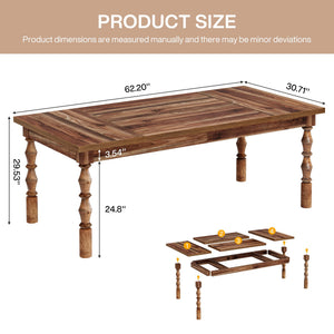 Large Executive Office Desk with Carved Turned Legs