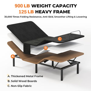 Queen Adjustable Bed Frame with Head & Foot Incline