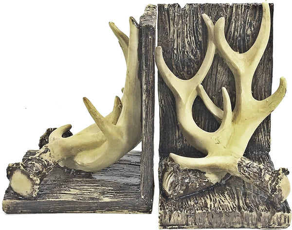 Deer Antler Bookends – Set of 2