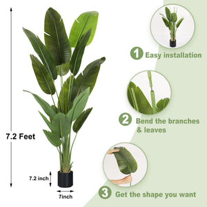 Artificial Bird of Paradise Tree – Tall Faux Floor Plant