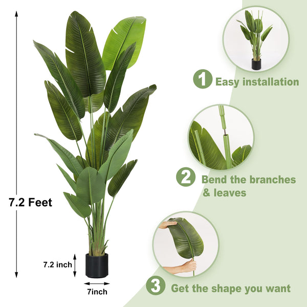 Artificial Bird of Paradise Tree – Tall Faux Floor Plant