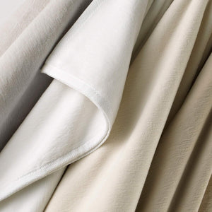 All Seasons Cotton Throw Blanket – White
