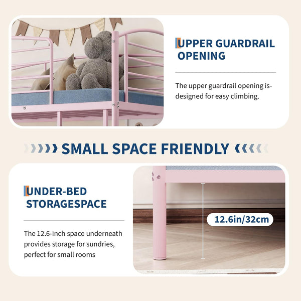 Twin Corner Bed with Desk & Storage