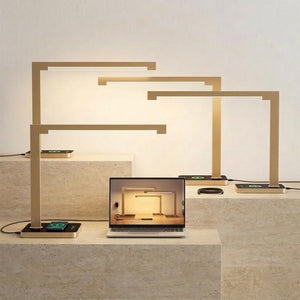 LED Desk Lamp with Charging Station & Type-C Port