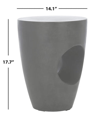 Round Concrete Outdoor Accent Table