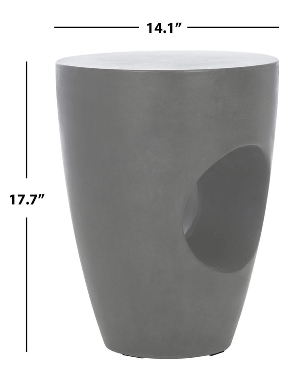 Round Concrete Outdoor Accent Table