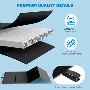 Foldable Bunkie Board for Platform & Slatted Beds – Twin, Full, Queen, King