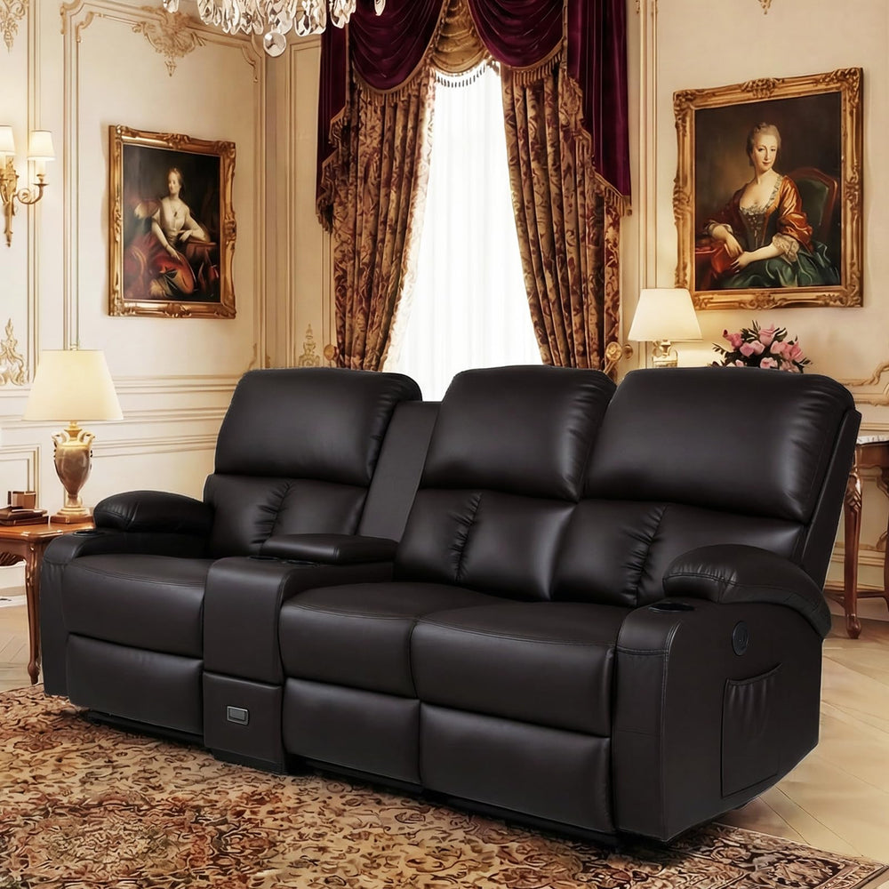 Recliner Loveseat with Massage & Heat