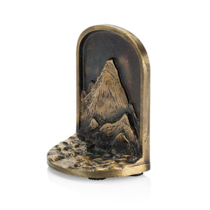 Mountain Range Cast Iron Bookends Set
