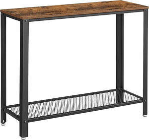 U-Shaped Console Table with Thick Tabletop