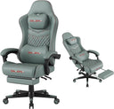 Ergonomic Gaming Chair with Retractable Footrest & Lumbar Support – 400 lb Capacity