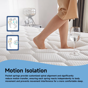 12 Inch Full Size Hybrid Mattress with Pocket Springs
