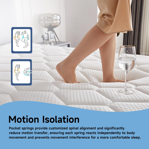 12 Inch Full Size Hybrid Mattress with Pocket Springs