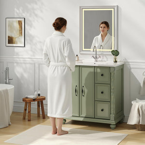 Bathroom Vanity with Sink Combo – Freestanding Floor-Mounted Cabinet