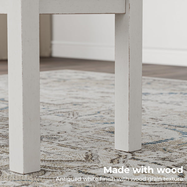48 Inch Upholstered Dining Bench with Nailhead Trim