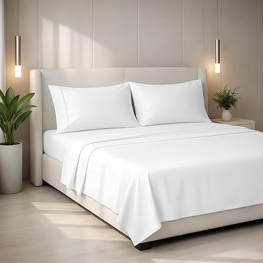 Egyptian Cotton Sateen Sheet Set – Deep Pocket, Hotel Quality