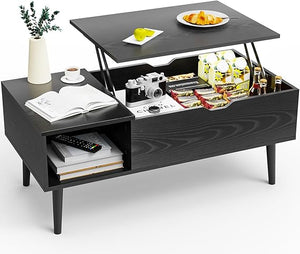Lift Top Coffee Table with Storage and Hidden Compartment