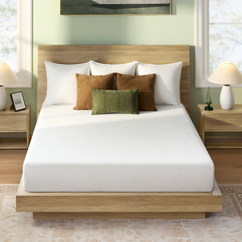 Gel Memory Foam Mattress in a Box – Fiberglass Free, CertiPUR-US Certified