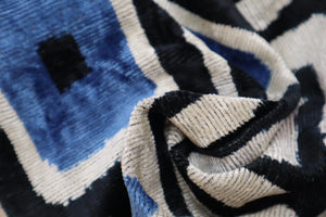 Geometric Velvet Throw Pillow 16" x 24"