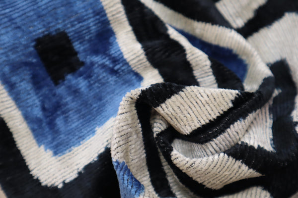 Geometric Velvet Throw Pillow 16" x 24"