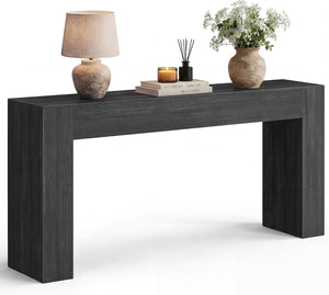 U-Shaped Console Table with Thick Tabletop
