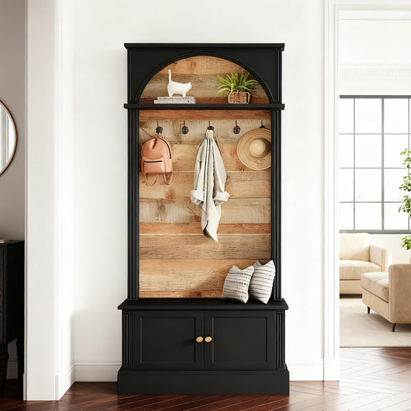 Hall Tree with Storage Bench & Coat Rack