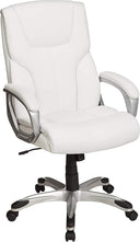 Executive High Back Office Chair with Padded Armrests & 360° Swivel