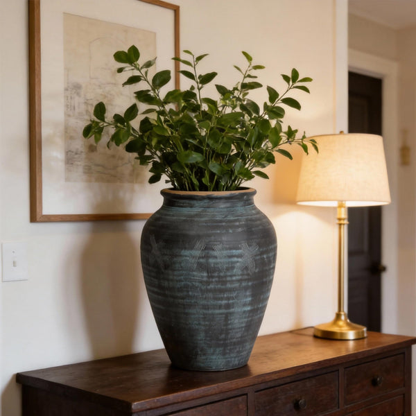 Indigo Ceramic Vase