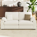 118" Modular Sectional Sofa with Ottomans, USB Ports & Foldable Side Table