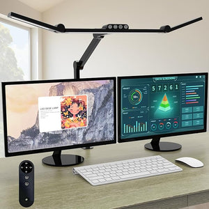 LED Desk Lamp with Clamp & Adjustable Arm