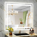 40x36 Inch RGB LED Bathroom Mirror with Front & Backlit Lighting