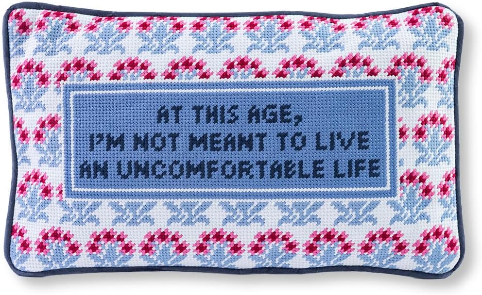 Needlepoint Decorative Throw Pillow