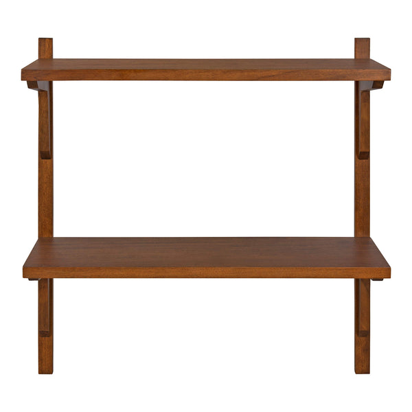 Mid-Century 2-Tier Wall Mounted Shelf