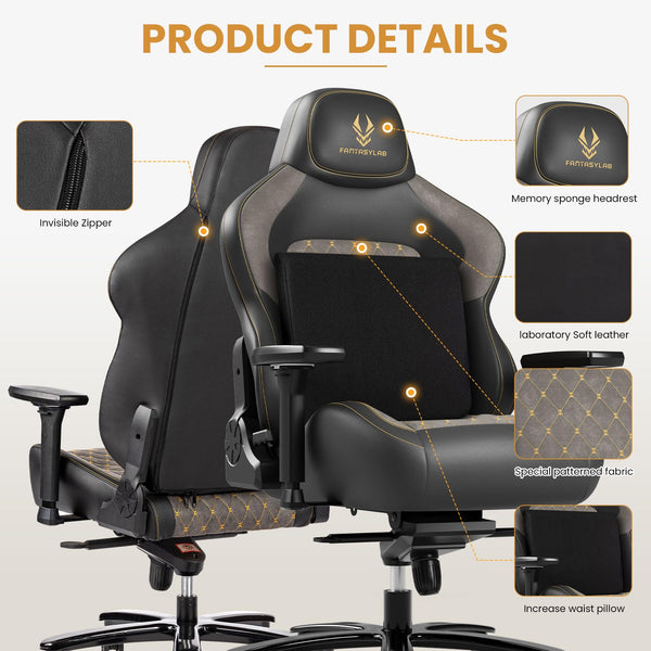 Big & Tall Gaming Chair 440LBS | High-Back Ergonomic PC & Office Chair