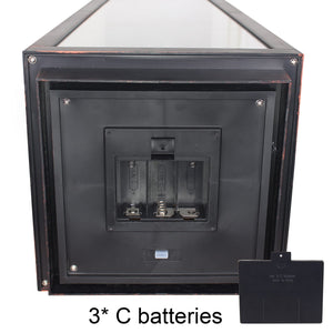 LED Hanging Lantern with Dancing Flame Timer Candle