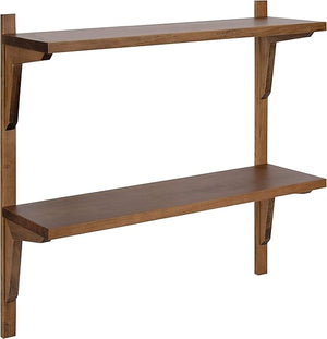 Mid-Century 2-Tier Wall Mounted Shelf