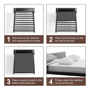 Sofa Bed Support Board - Bunkie Board with Anti-Slip Silicone & Washable Cover