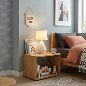 Modern Small Ceramic Table Lamp with White Fabric Shade