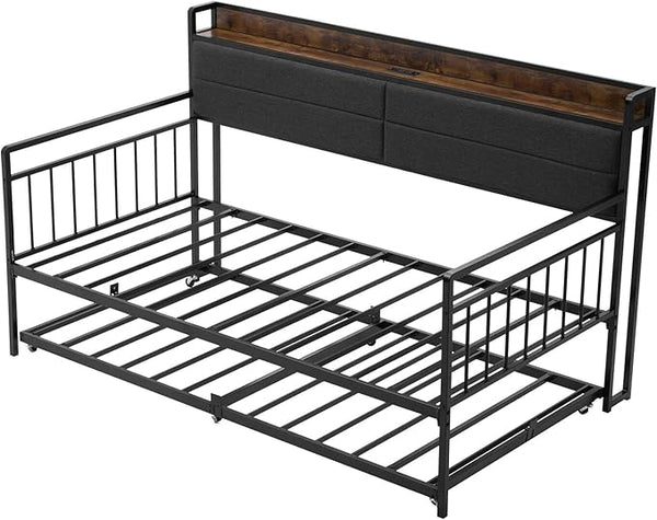 Twin Size Daybed Frame with Trundle