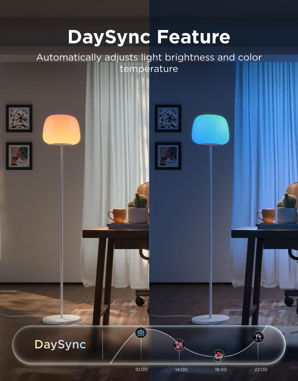 Smart Halo Gradient Floor Lamp