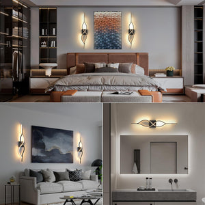 Battery Operated LED Wall Sconces Set of 2 – Dimmable, Remote Control