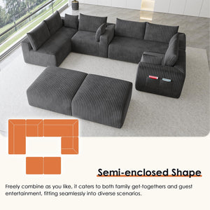 146" Modular Sectional Cloud Couch