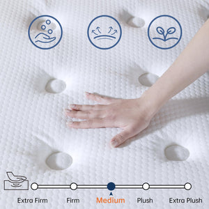 Full Size Hybrid Memory Foam Mattress with Pocket Coils