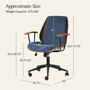 Solid Wood Rocking Office Chair