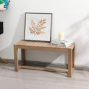 Farmhouse Solid Wood Entryway Bench